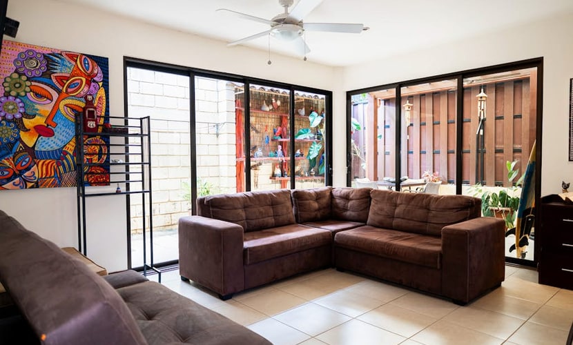 Exotic villa with community pool access, playground, volleyball court & wifi