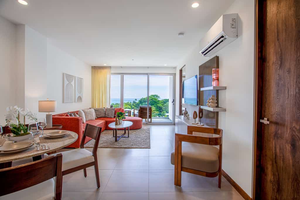 Experience the perfect blend of luxury and nature in this stunning 2BR/2BA condo at Selva Coral, Jac&oacute;&rsquo;s newest upscale community. Enjoy breathtaking ocean views from your private balcony, a spacious open-concept living area, designer furnishings, and a fully equipped kitchen. Located just a short walk to Jac&oacute; Beach, top restaurants, nightlife, and surf spots. Amenities include a pool, gym, lush gardens, and 24/7 security. Ideal for couples, families, and remote workers looking for comfort, style, and an unbeatable location in Costa Rica&rsquo;s Central Pacific.