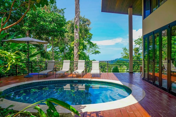 Secluded Jungle Retreat with Private Pool, WiFi, & Amazing Views from Every Room