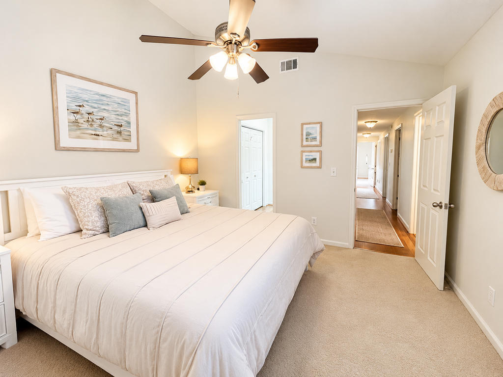 Dog-Friendly 3BR • Walk to Beach • Pool