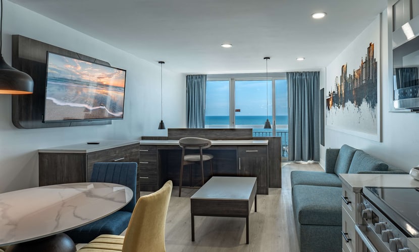 Discover your perfect beach vacation at this tenth floor oceanfront apartment in Myrtle Beach. Designed for comfort and convenience, our property features a well appointed kitchen and a bright, welcoming living space overlooking the Atlantic Ocean. Step outside to enjoy resort style perks like indoor and outdoor pools, or take a short walk to explore the vibrant downtown area, local golf courses, and popular family attractions. From horseback riding and cycling to relaxing by the water, this central location is ideal for travelers seeking a mix of adventure and tranquility in a premier beachfront setting.