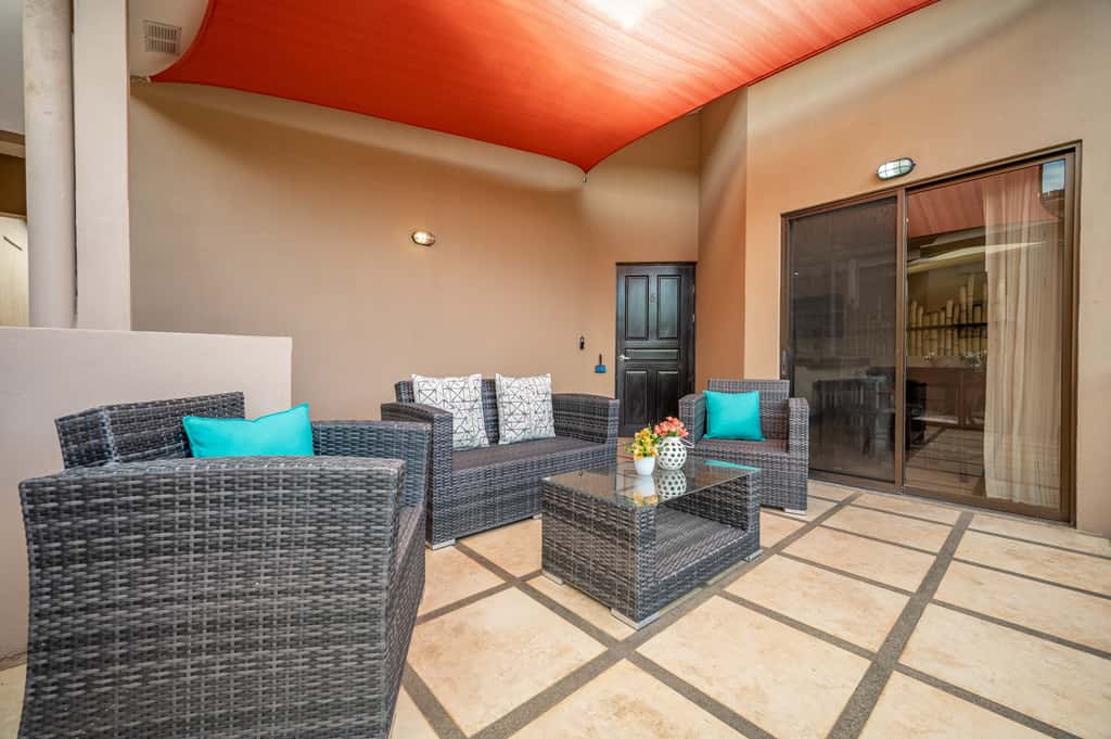Sunny 2BR: Balcony, Pool, Kitchen, Walk to Beach