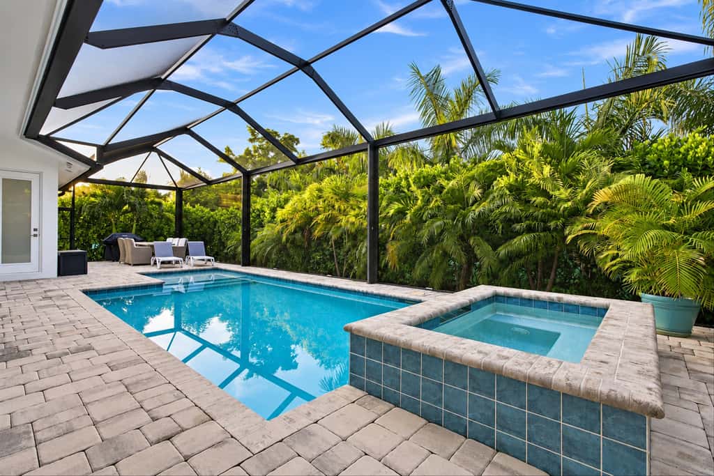 Spacious home with private heated pool & lanai