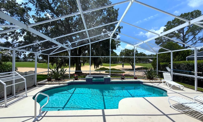Beautiful Oasis with South-Facing Pool and Golf Course View