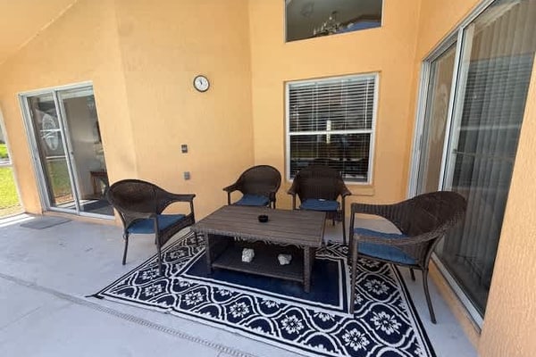 Welcome to Fun in the Sun Villa in Haines City, Florida. This spacious four bedroom house is perfect for families, offering a comfortable retreat with six beds, two bathrooms, and a fully equipped kitchen. Enjoy modern comforts like air conditioning, internet, and a television in a prime location. Our property is the ideal setting for making unforgettable family memories.