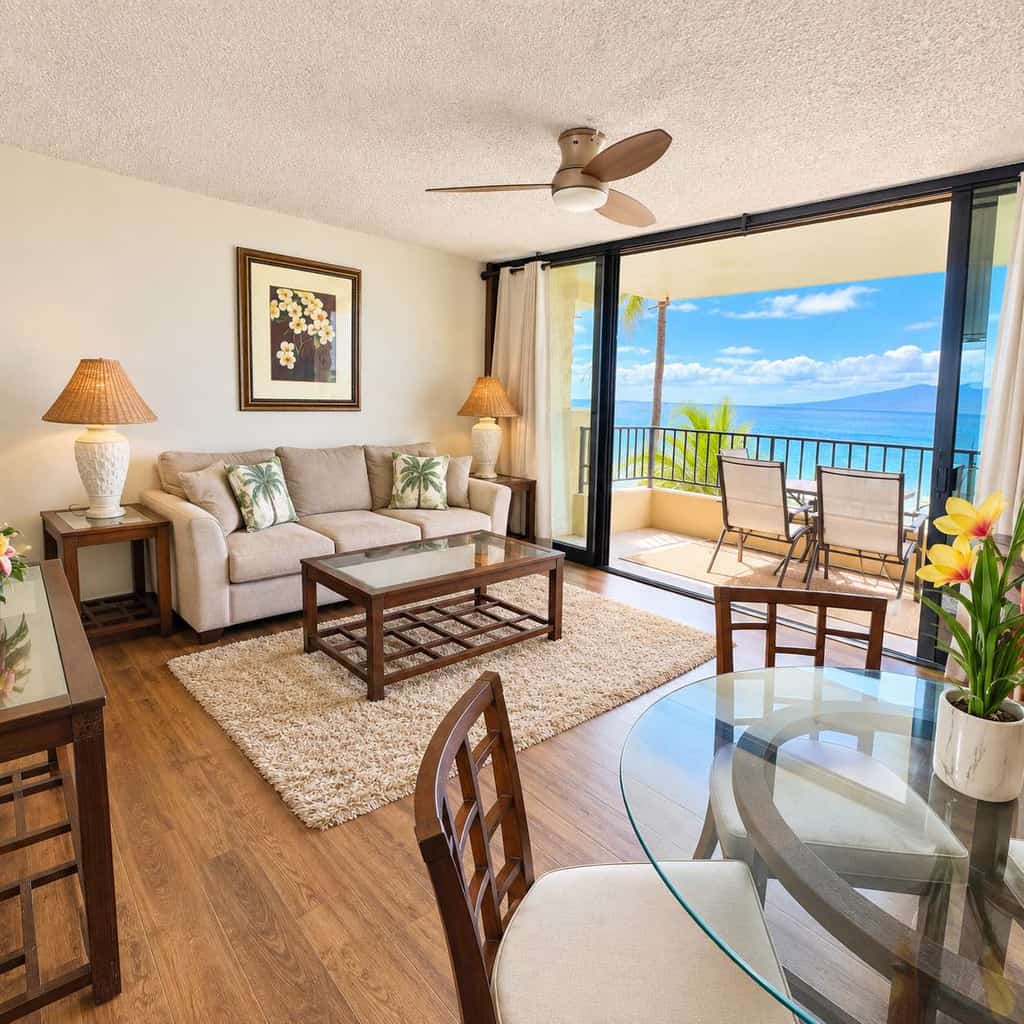 Oceanfront Maui Getaway - One bedroom condo w/ full kitchen, lanai and access to pool and hot tub.