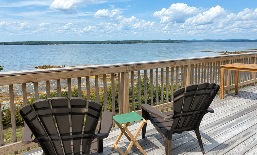 The Prefix: Two oceanfront cottages with bay views near Acadia