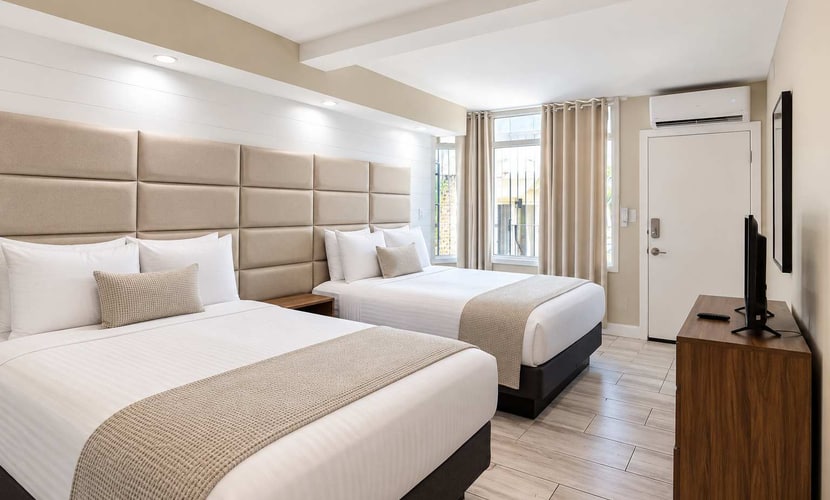 Enjoy a relaxing coastal escape at 300 Tenth, Unit 228, in this comfortable studio, ideally located near the ocean. The thoughtfully designed space features two queen beds, making it a great choice for couples, families, or small groups. A convenient kitchenette provides the essentials for preparing light meals, snacks, and drinks during your stay.
Spend your days enjoying the nearby beach or take advantage of the resort’s outdoor swimming pool. After a day in the sun, return to your private studio to relax and recharge. With comfortable accommodations, convenient resort amenities, and easy access to the ocean, this studio provides an inviting home base for your Myrtle Beach getaway.