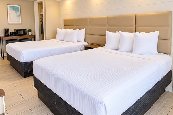 Escape to the coast and enjoy a relaxing Myrtle Beach getaway at 300 Tenth, Unit 224. Ideally located just moments from the ocean, this inviting studio combines comfort, convenience, and a fantastic location for an easygoing beach vacation.
The studio features two comfortable queen beds, making it a great choice for couples, families, or small groups of up to four guests. A convenient kitchenette provides the essentials for keeping drinks and snacks on hand or preparing a quick bite before heading out for the day.
Spend your days soaking up the sun at the nearby beach or relaxing by the resortâs outdoor swimming pool. After a day of exploring Myrtle Beach, return to your private studio to unwind and recharge.
With comfortable accommodations, resort-style amenities, and easy access to the ocean, Unit 224 is the perfect home base for your next Myrtle Beach escape.