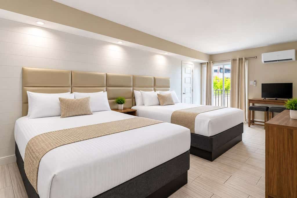 Enjoy the sun, sea, and laid-back coastal atmosphere at 300 Tenth, Unit 222. Ideally located just moments from the ocean, this inviting studio offers a comfortable and convenient retreat for your Myrtle Beach getaway.

Featuring two comfortable queen beds, the studio is well suited for couples, families, or small groups of up to four guests. A convenient kitchenette provides the essentials for preparing light meals, snacks, or your favorite drinks throughout your stay.

Spend your days soaking up the sunshine at the nearby beach or relaxing by the resort’s outdoor swimming pool. After a day of seaside fun and exploring Myrtle Beach, return to your private studio to unwind and recharge.

With a desirable coastal location, comfortable accommodations, and convenient resort amenities, Unit 222 is a welcoming home base for your next Myrtle Beach vacation.
