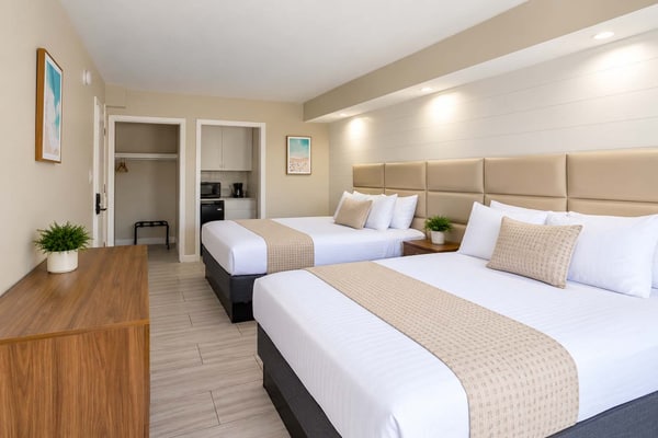 Enjoy the sun, sea, and laid-back coastal atmosphere at 300 Tenth, Unit 222. Ideally located just moments from the ocean, this inviting studio offers a comfortable and convenient retreat for your Myrtle Beach getaway.
Featuring two comfortable queen beds, the studio is well suited for couples, families, or small groups of up to four guests. A convenient kitchenette provides the essentials for preparing light meals, snacks, or your favorite drinks throughout your stay.
Spend your days soaking up the sunshine at the nearby beach or relaxing by the resortâs outdoor swimming pool. After a day of seaside fun and exploring Myrtle Beach, return to your private studio to unwind and recharge.
With a desirable coastal location, comfortable accommodations, and convenient resort amenities, Unit 222 is a welcoming home base for your next Myrtle Beach vacation.
