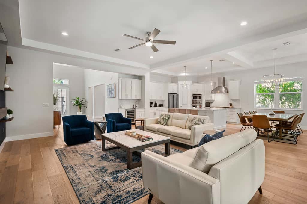 Luxe 5BR Retreat Minutes to Beach - Golf Cart - Heated Plunge Pool