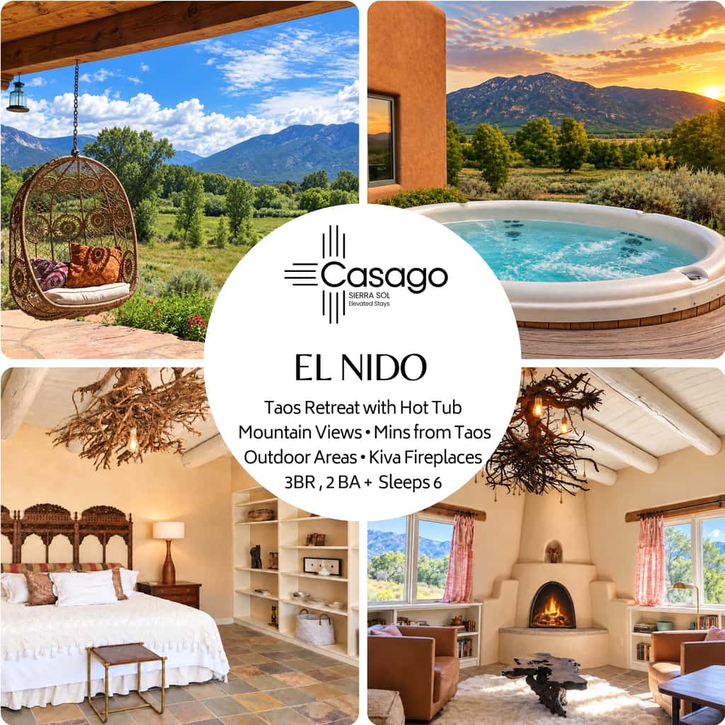 El Nido - Taos Retreat with Hot Tub & Mountain Views