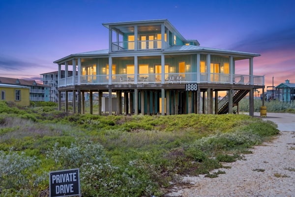 Welcome to A Sight for Shore Eyes, a spacious beachfront home in Port Aransas built for a big group. With three bedrooms, three and a half baths, and room for ten, everyone has space to spread out. Spend your days on the sand just steps away, grill out and dine on the wraparound deck with Gulf views, and gather back inside for easy island evenings. With Port Aransas dining, shops, and the beach all close by, it is a comfortable basecamp for a Gulf Coast getaway with family and friends.