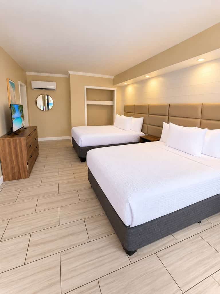Sunshine, ocean breezes, and laid-back beach days await at The Sunny Seaside at 300 Tenth, Unit 102. Ideally located just moments from the ocean, this inviting studio offers the perfect blend of comfort and convenience for your Myrtle Beach getaway.

Designed to accommodate up to four guests, the studio features two comfortable queen beds and a full kitchen, giving you the flexibility to prepare everything from a quick breakfast before the beach to a relaxed meal after a day of exploring.

Start your mornings with a stroll to the nearby beach, spend the afternoon soaking up the Carolina sunshine, or cool off with a swim in the resort’s outdoor pool. When you’re ready to venture out, Myrtle Beach’s popular restaurants, shopping, golf courses, entertainment, and family-friendly attractions are all within easy reach.

Whether you’re planning a relaxing beach vacation, a couples getaway, or a fun-filled trip with family or friends, The Sunny Seaside offers a welcoming home base with the space, amenities, and coastal location you need to make the most of your Myrtle Beach escape.
