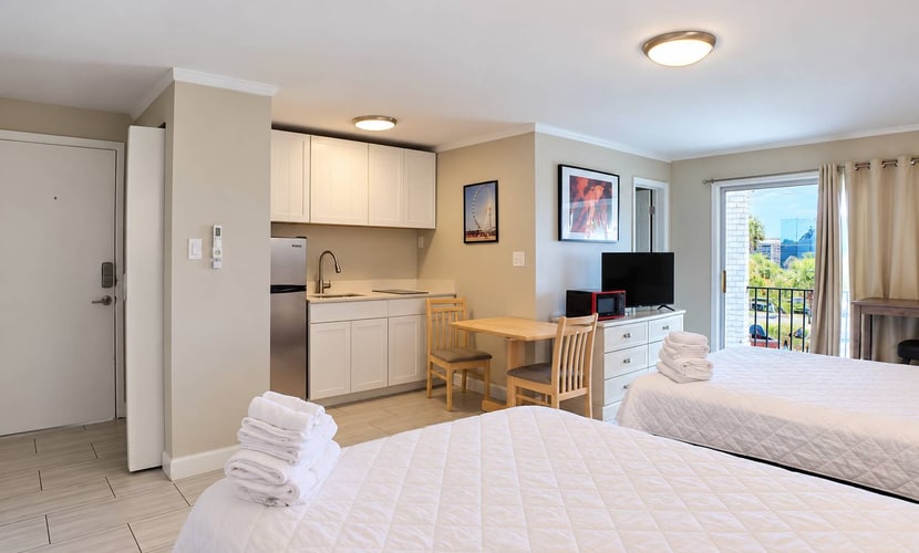 Welcome to Sandy Serenity at Tenth, Unit 211, a stylish coastal retreat where comfort and convenience come together in the heart of Myrtle Beach. Ideally situated just moments from the ocean, this inviting studio offers a relaxing setting for guests looking to experience the best of the Grand Strand.
Thoughtfully designed with your stay in mind, the studio features a comfortable living space and a well-equipped kitchen area, making it easy to settle in and feel at home. The relaxed coastal atmosphere creates the perfect place to enjoy leisurely mornings and unwind after sun-filled days by the shore.
Spend your days soaking up the Carolina sunshine, lounging by the resortâs outdoor swimming pools, or heading to the nearby beach for sand and ocean breezes. When youâre ready to explore, Myrtle Beachâs renowned golf courses, dining, shopping, entertainment, and family-friendly attractions are all within easy reach.
Whether youâre planning a romantic escape, a relaxing beach vacation, or a getaway filled with coastal adventures, Sandy Serenity at Tenth offers an elevated home base for an unforgettable Myrtle Beach stay.