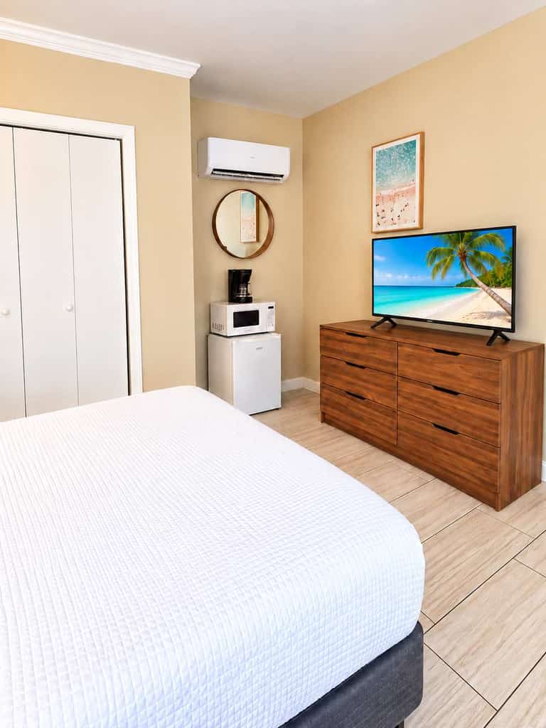 Welcome to Good Tides at 300 Tenth , Unit 101, your relaxing home base for a memorable Myrtle Beach getaway. Ideally located just moments from the ocean, this inviting studio makes it easy to enjoy sunny beach days, local attractions, and everything the Grand Strand has to offer.

Inside, you’ll find a comfortable and thoughtfully arranged space perfect for unwinding after a day of exploring. Convenient amenities, including a mini fridge and microwave, make it easy to keep your favorite snacks and drinks on hand throughout your stay.

Start your mornings with a stroll to the nearby beach, spend the afternoon soaking up the Carolina sunshine, or cool off with a swim in the resort’s outdoor pool. When you’re ready to explore, you’ll be close to Myrtle Beach’s popular restaurants, shopping, golf, entertainment, water activities, and family-friendly attractions.

Whether you’re planning a relaxing beach escape, a romantic weekend, or a fun-filled Myrtle Beach adventure, Tenth Ave Seaside Escape offers the comfort, convenience, and coastal location you need to make the most of your stay.