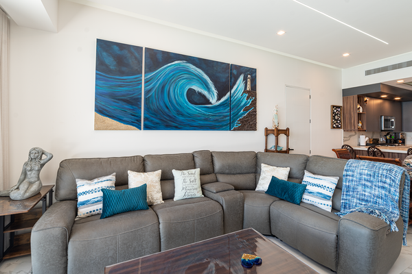 R1203 Lock-Off: Luxury 2BR Oceanview Condo with Private Balcony