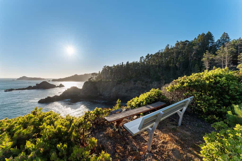 Anchor Cove - Oceanfront glass house on 5 acres, 6 person hot tub, gym