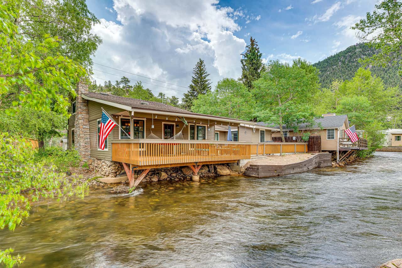 Cozy Hot Tub & Fireplace - Estes Park Riverfront | 4 Bed Estes Park, CO ...