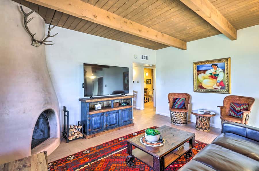 Traditional-Style Adobe Casita - Walk to Dtwn | 1 Bed Santa Fe, NM ...