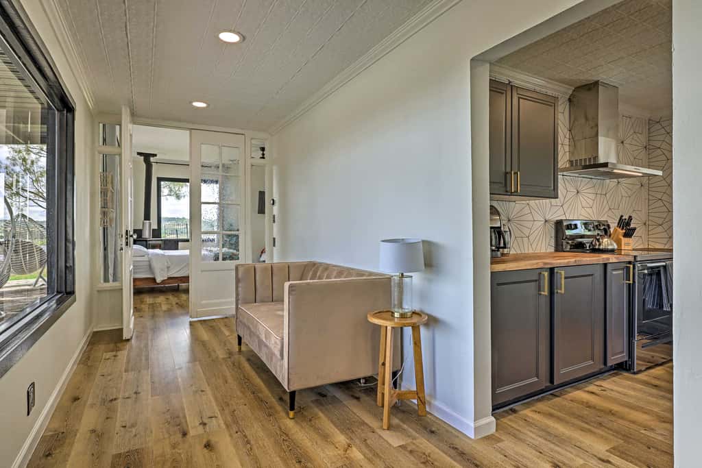 Trendy Fredericksburg Pad w/ Pool & Valley Views!
