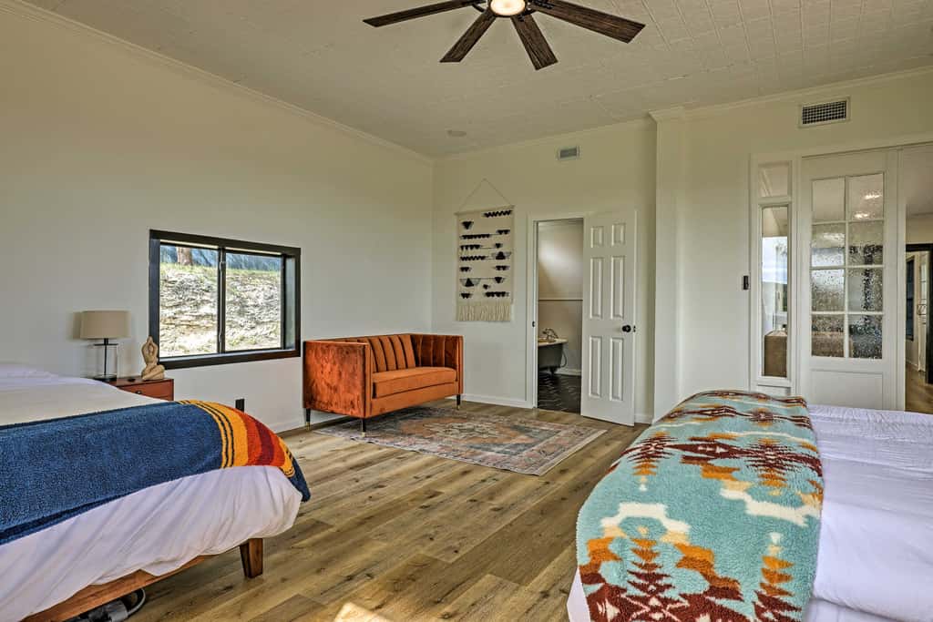 Trendy Fredericksburg Pad w/ Pool & Valley Views!
