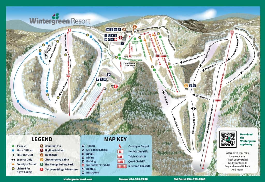 Wintergreen Resort - Ski Slopes, Hike, Swim, & Golf