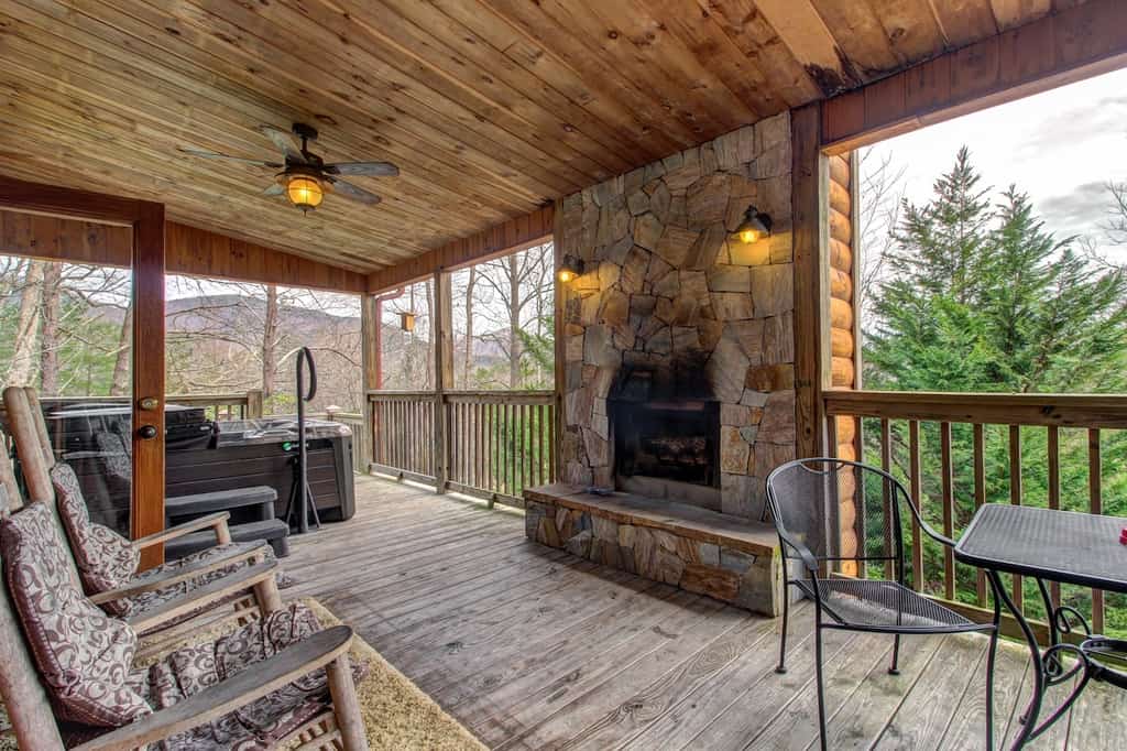 The back area of a vacation rental in Georgia.