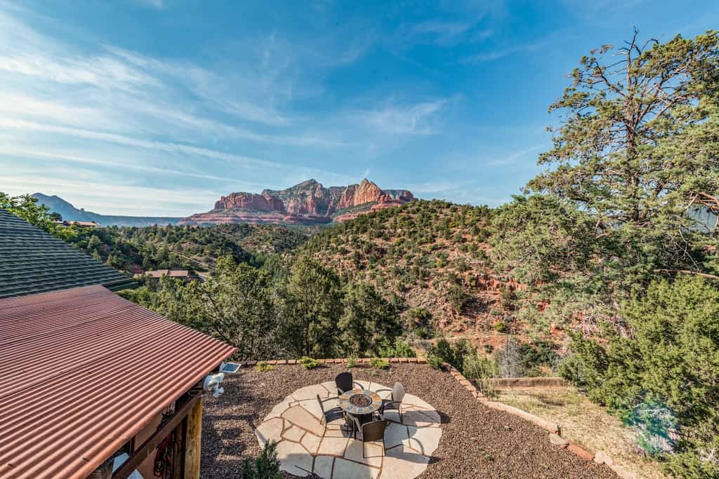 The view of the Canyon at a vacation rental in Sedona, AZ.