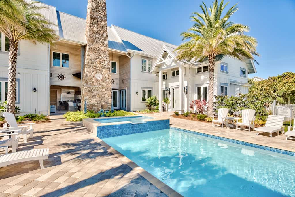 stunning wedding-friendly vacation rental in Miramar Beach, FL with a private pool