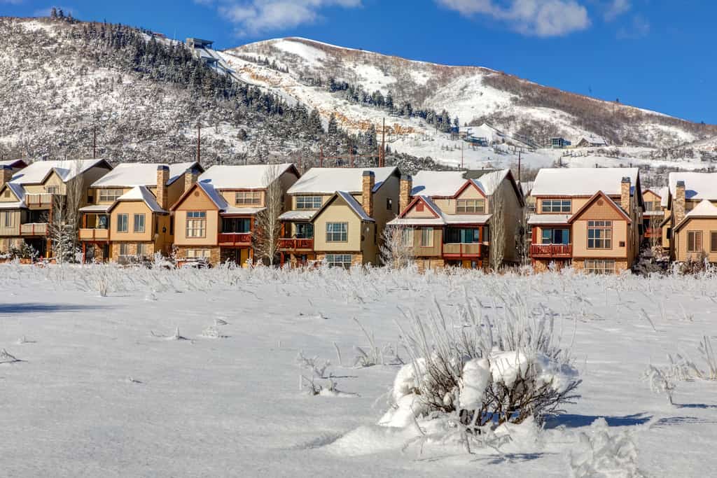 Landscape shot of Bear Hollow Resort in Park City, Utah