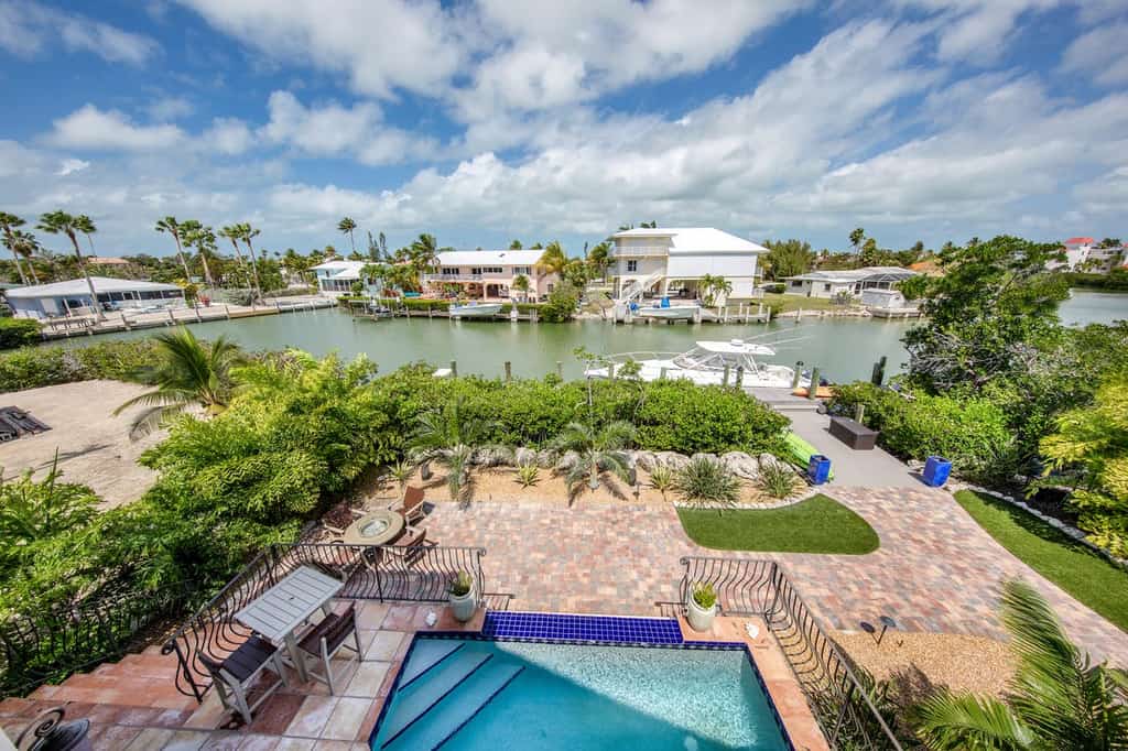 Waterfront vacation rental in Marathon, FL with boat dock
