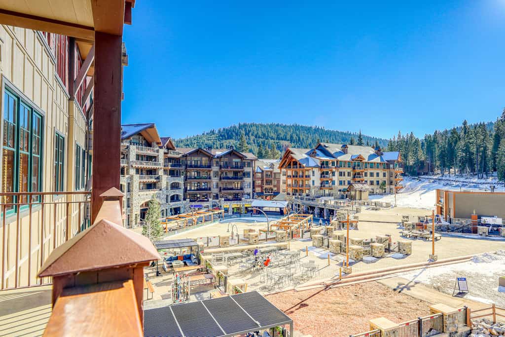 Birdseye view of the NorthStar resort in Truckee, CA.
