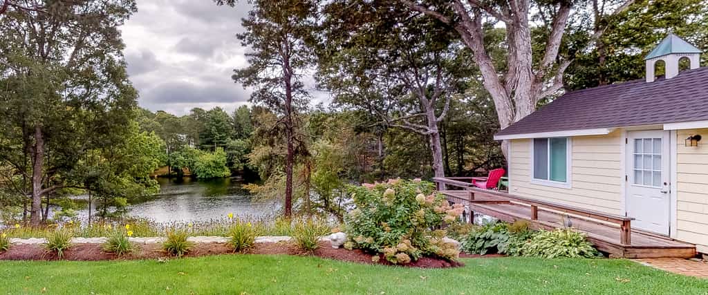 Vacation rental with view of the water in Cape Cod