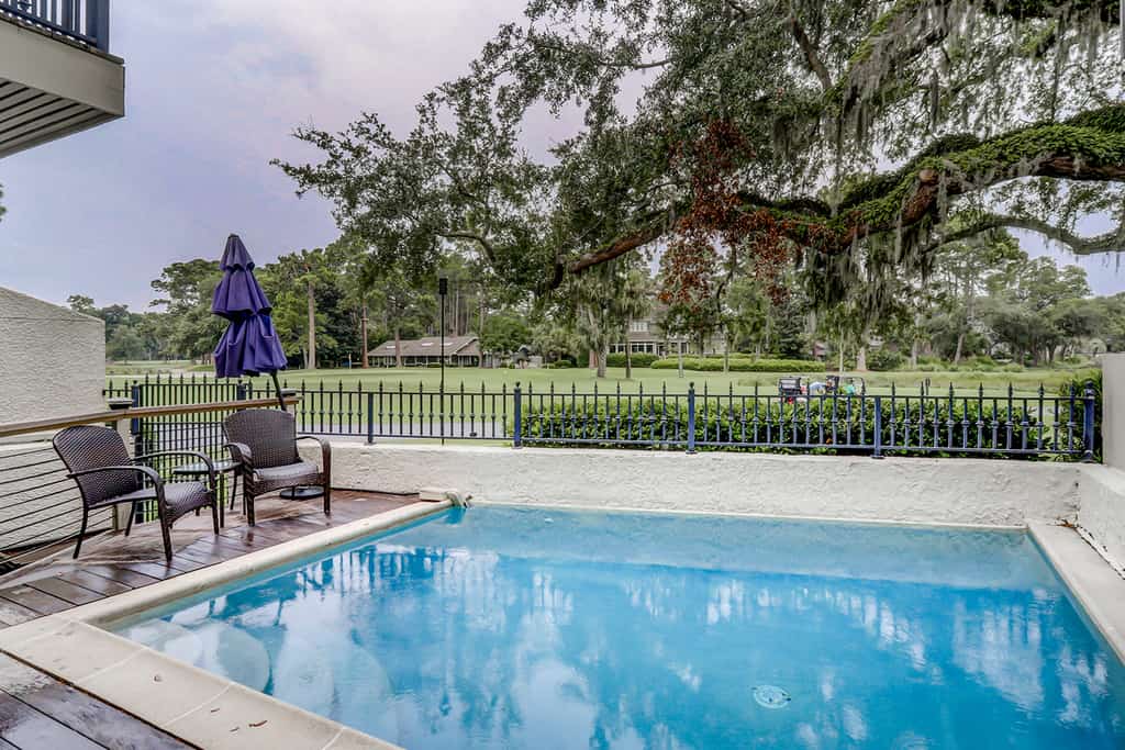 Vacation rental in Hilton Head with a pool.