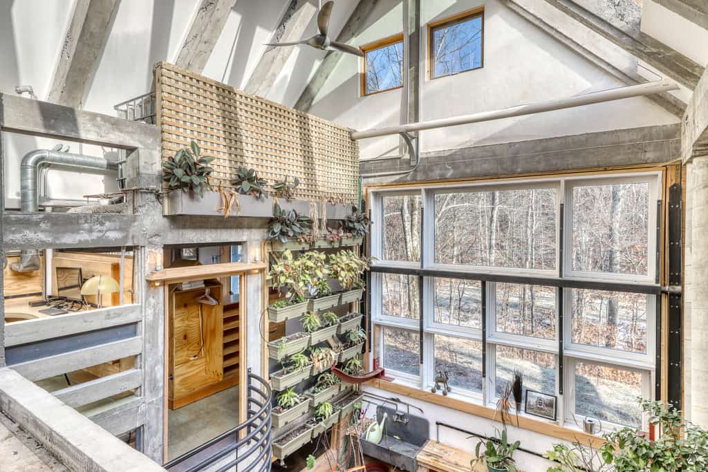living wall in vermont vacation home