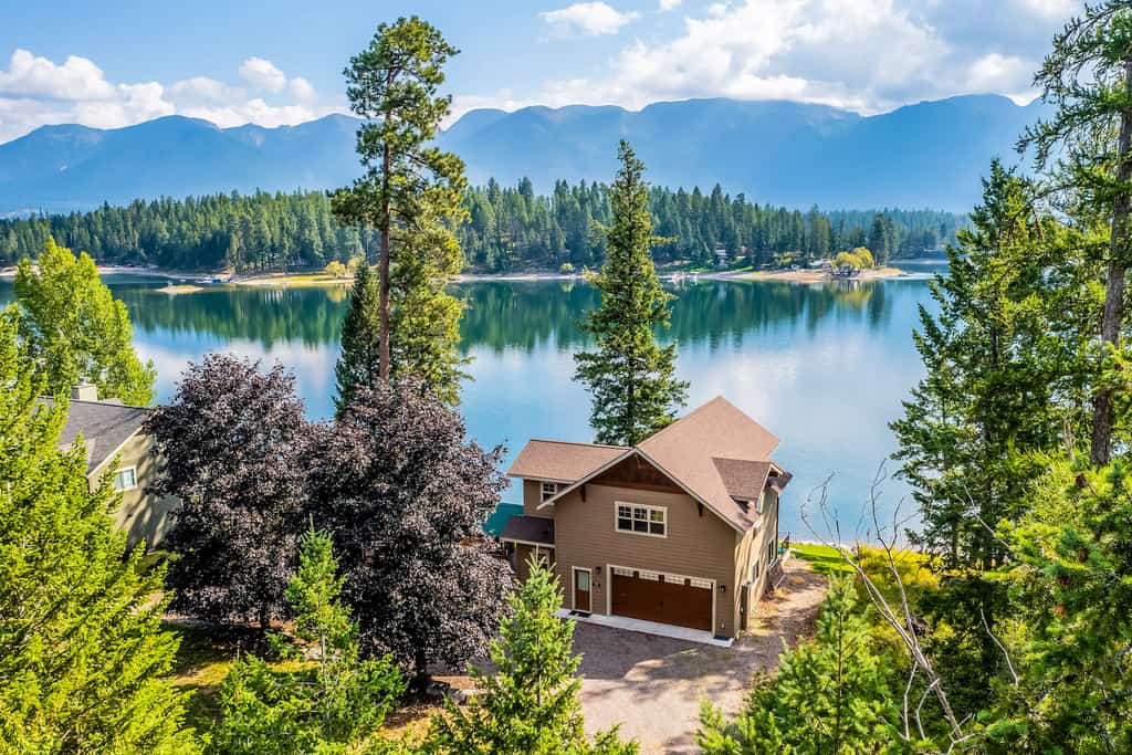 Vacation rental on the lake in Bigfork, Montana.