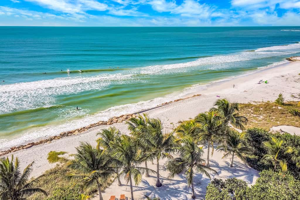 the beach in longboat key, fl