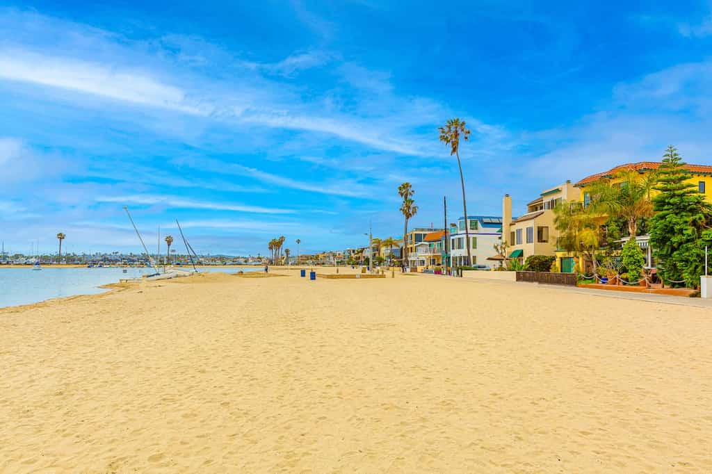 A beach in San Diego.