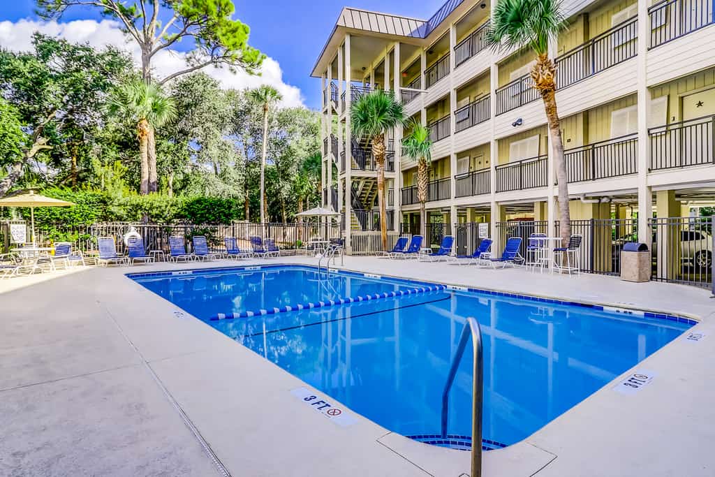 The Shorewood Villas pool in Hilton Head.