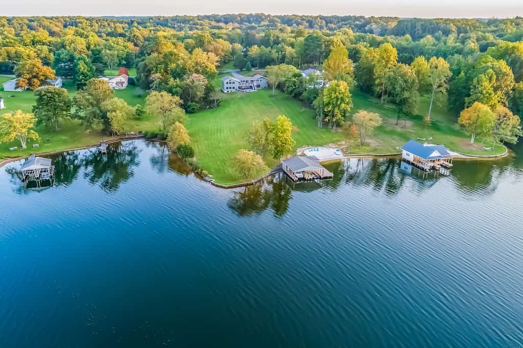 Lake Anna drone shot.