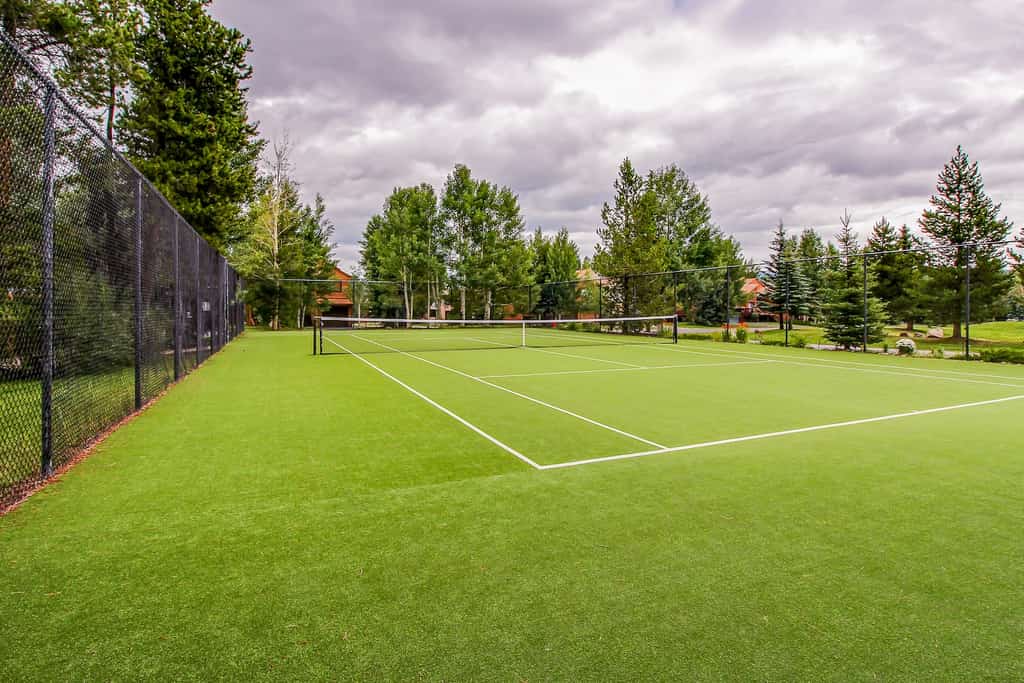 Pickleball court.