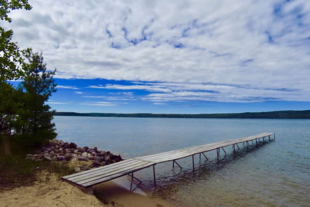 Dock over Lake Michigan