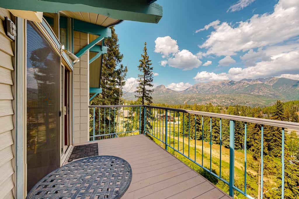 View of mountains from a rental in Durango, CO.
