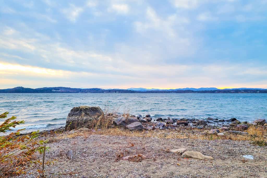 The waterline in Burlington, VT.