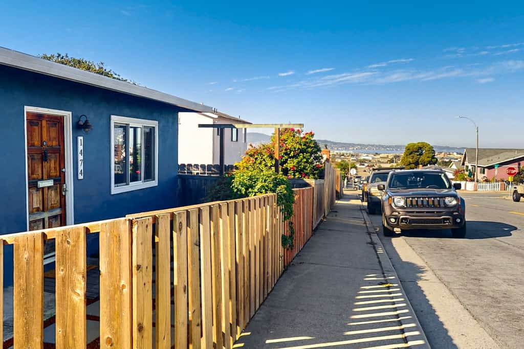 The exterior of a Monterey, CA rental.