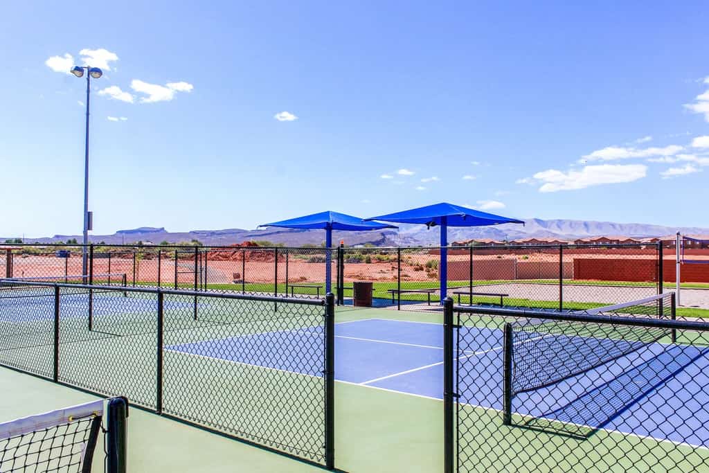 Pickleball court.