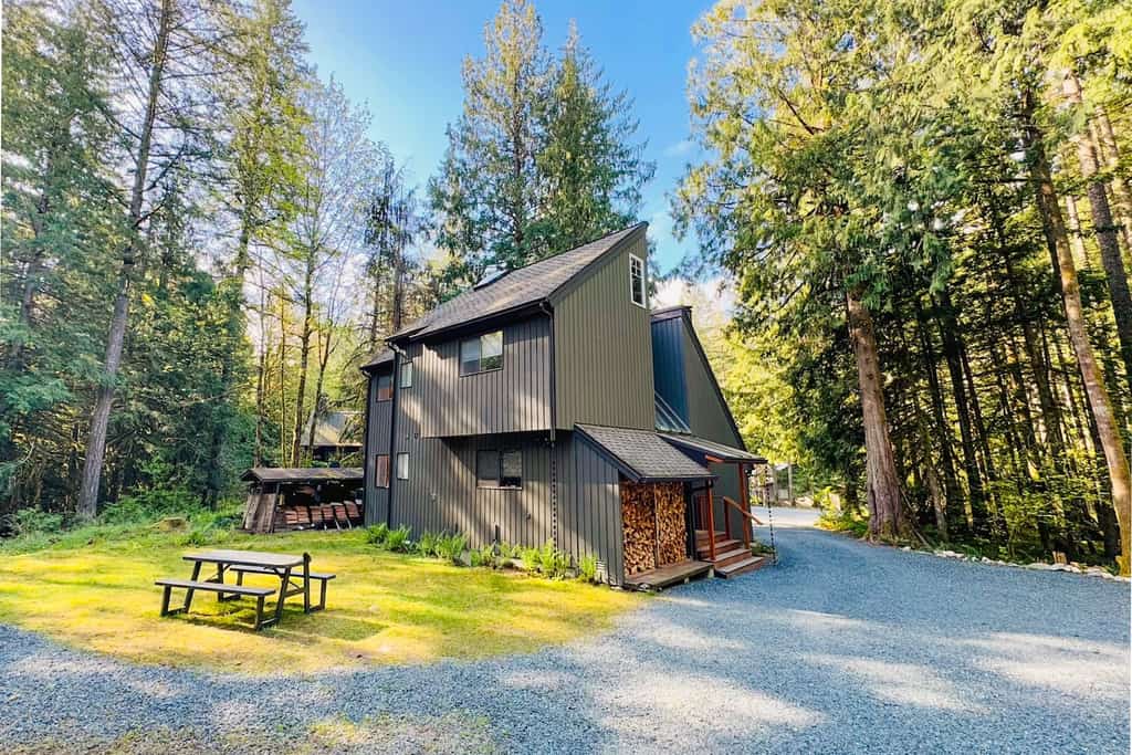 The exterior of a vacation rental in Glacier, WA.