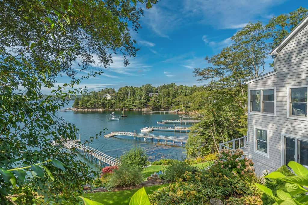 Lakeside house.